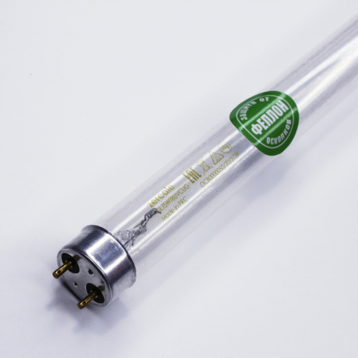 Бактерицидная лампа в защитной оболочке ZERCALE Uviol Glass Feplon GL75WT8UVCUGFEP